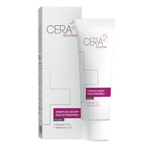CERA+ Solutions Krem do skóry naczynkowej na noc - 1