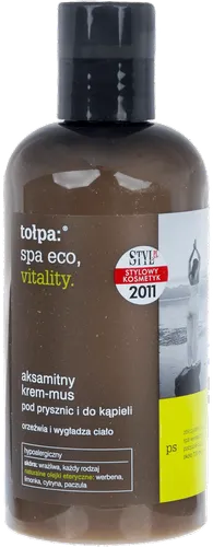 Tołpa Spa Eco, Vitality, Aksamitny krem - mus pod prysznic i do kąpieli (stara wersja)