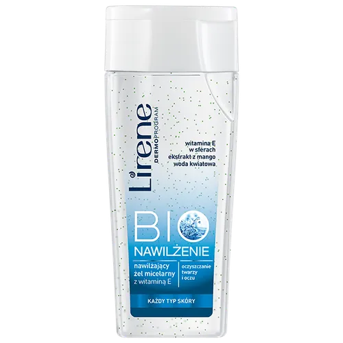 Lirene Dermoprogram Bio Nawilżenie, Nawilżający żel micelarny z witaminą E