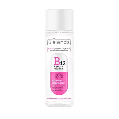 Bielenda B12 Beauty Vitamin, Witaminowa woda micelarna do demakijażu