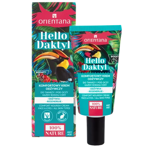 Orientana Hello Daktyl, Comfort Nourish Cream Face & Eyes (Komfortowy krem odżywczy do twarzy i pod oczy)