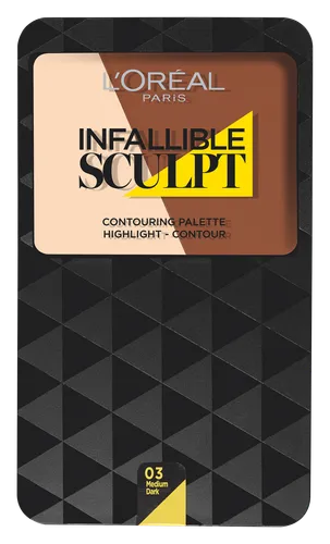 L'Oreal Paris Infallible Sculpt, Contouring Palette Highlight + Contour (Paleta do konturowania) - 1