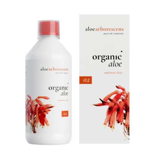 Organic Life Aloe arborescens - Przepis Mnicha, Sok z aloesu drzewiastego