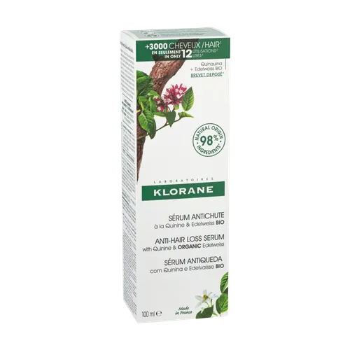 Klorane Serum a la Quinine & Edelweiss BIO (Serum przeciw wypadaniu włosów z chininą i organiczną szarotką) - 2