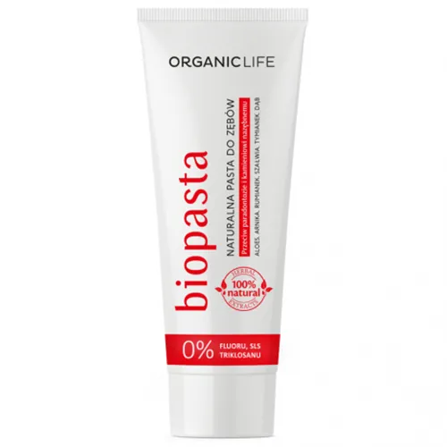 Organic Life Biopasta, Naturalna pasta do zębów przeciw paradontozie i kamieniowi nazębnemu - 1