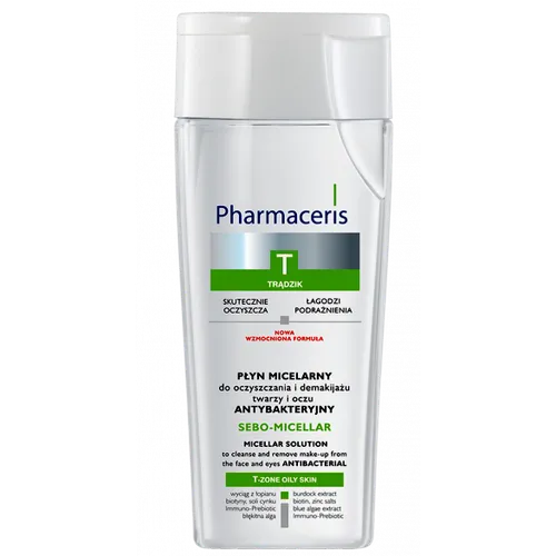 Pharmaceris T, Sebo-Micellar, Sebo - regulujący płyn micelarny do twarzy i oczu (nowa wersja) - 2