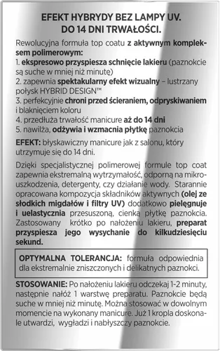 Eveline Cosmetics Nail Therapy Professional, Odżywka do paznokci Top Coat i wysuszacz lakieru do paznokci `Efekt hybrydy bez lampy` - 2