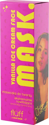 Fluff Fluff x Julia Żugaj, Vanilla Ice Cream Face Mask (Ekstremalnie nawilżająca maseczka do twarzy)