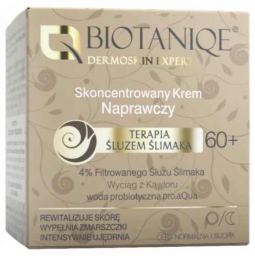 Biotaniqe Terapia Śluzem Ślimaka, Skoncentrowany krem naprawczy 60+ - 1