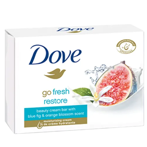 Dove Go Fresh Restore, Cream Bar (Kremowa kostka `Figa i kwiat pomarańczy`) - 1