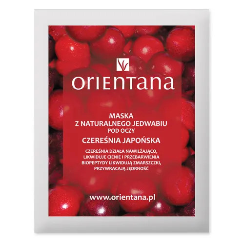 Orientana Maska z naturalnego jedwabiu pod oczy `Czereśnia japońska` - 3
