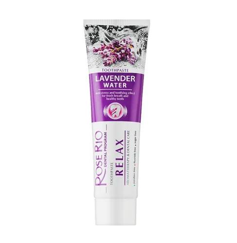 Rose Rio Dental Program Relax Lavender, Water Toothpaste (Lawenda, Pasta do zębów bez fluoru i cukru)