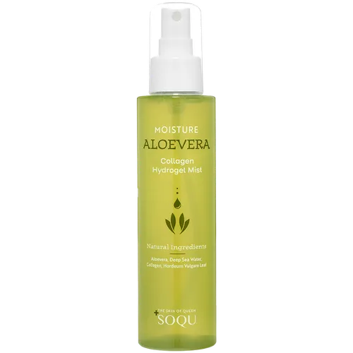 Soqu Aloevera, Collagen Hydrogel Mist (Nawilżająca mgiełka do twarzy z kolagenem)