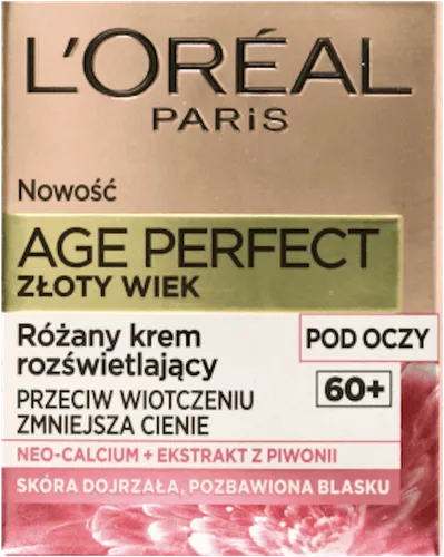 L'Oreal Paris Age Perfect, Golden Age, Rose Eye Cream 60+ (Złoty Wiek, Różany krem rozświetlający pod oczy 60+)