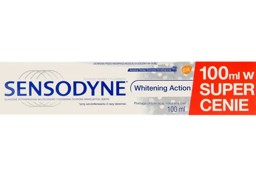 Sensodyne Whitening Action, Pasta do zębów z fluorkiem