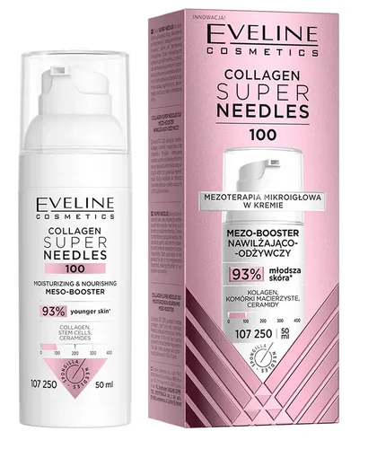 Eveline Cosmetics Collagen Super Needles, 100, Mezo-booster nawilżająco-odżywczy