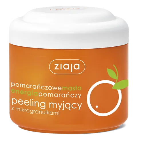 Ziaja Pomarańczowy peeling myjący z mikrogranulkami '`Pomarańczowe masło, energia pomarańczy` (nowa wersja)