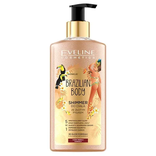 Eveline Cosmetics Brazilian Body, Shimmer do ciała ze złotym pyłkiem