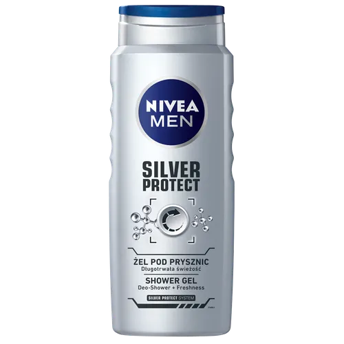 Nivea Men, Silver Protect, Żel pod prysznic do ciała, twarzy i włosów