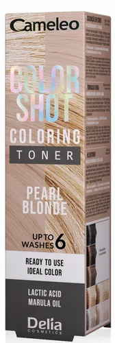 Delia Cameleo,Color Shot, Coloring Toner, Pearl Blond (Perłowy blond, Toner do włosów)