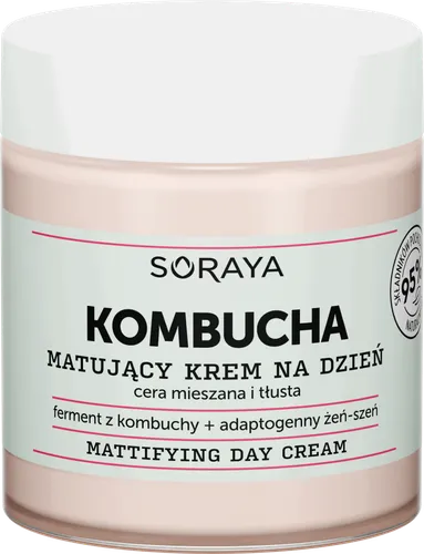 Soraya Kombucha, Matujący krem na dzień do cery tłustej i mieszanej