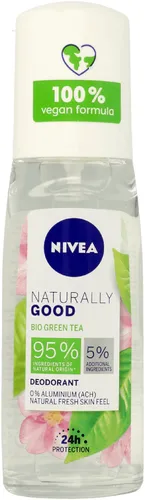 Nivea Naturally Good, Dezodorant w sprayu `Bio zielona herbata`