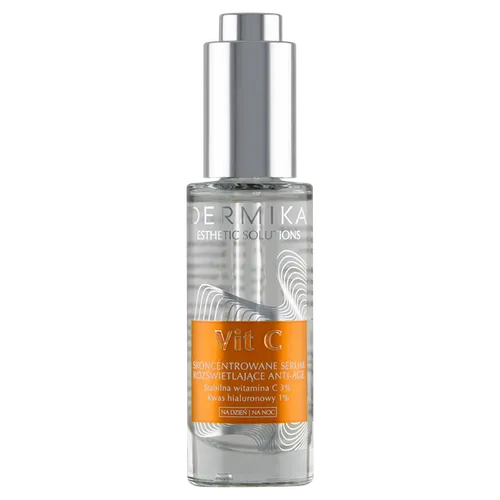 Dermika Esthetic Solutions, Vit C, Skoncentrowane serum rozświetlające anti-age na dzień i na noc