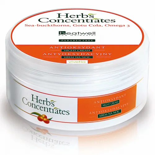 Vivetia Beatwell Herb`s Concentrate, Antyoksydacyjny krem na noc