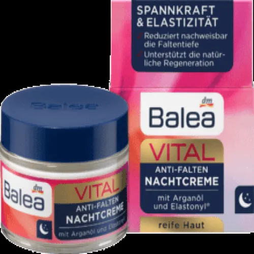 Balea Vital, Nachtcreme Anti-Falten 40+ (Krem przeciwzmarszczkowy na noc 40+) - 2