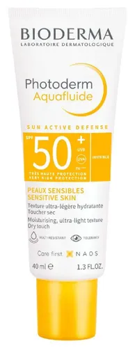 Bioderma Photoderm Aquafluide Invisible SPF 50+ (Bezbarwny fluid ochronny do twarzy SPF 50+) - 1