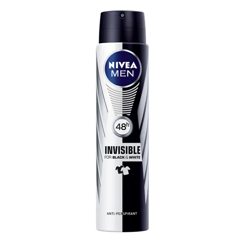 Nivea Men, Invisible Power for Black and White, Antyperspirant w sprayu