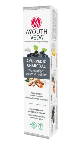 Ayouthveda Ayurvedic Charcoal Toothpaste (Wybielająca pasta do zębów)