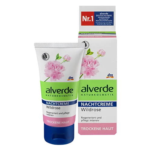 Alverde Nachtcreme Wildrose (Krem z dziką różą na noc (nowa wersja))