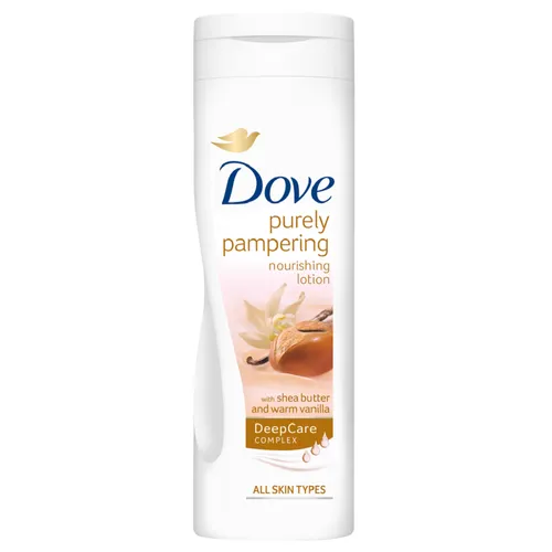 Dove Purely Pampering Shea Butter and Warm Vanilla, Nourishing Lotion (Odżywczy balsam do ciała z masłem shea i wanilią)