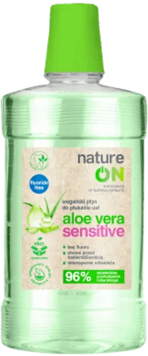 natureON Aloe Vera Sensitive, Wegański płyn do płukania ust