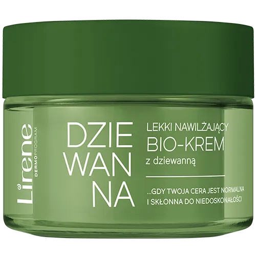 Lirene Dermoprogram Tak dla ziół!, Lekki nawilżający bio-krem z dziewanną - 1