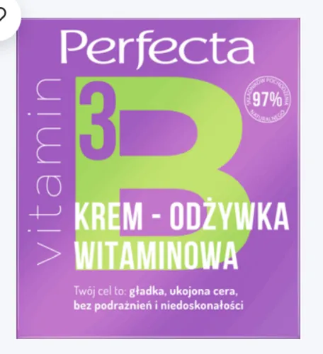 Perfecta Vitamin, Krem-odżywka witaminowa `Witamina B3`