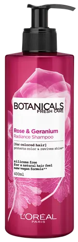 L'Oreal Paris Botanicals Fresh Care, Róża & Geranium, Nadający blask szampon do włosów farbowanych i pozbawionych blasku - 1