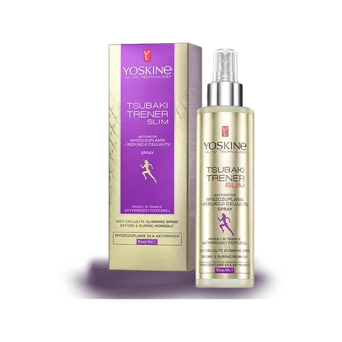 Yoskine Tsubaki Trener Slim, Aktywator wyszczuplania i redukcji cellulitu w sprayu Step 1