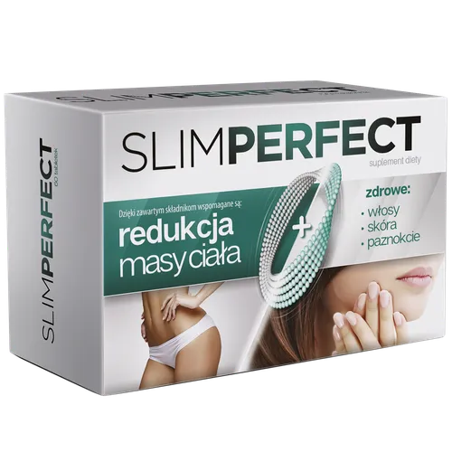 Aflofarm Farmacja Polska Slimperfect, Tabletki na odchudzanie  oraz zdrowe włosy, skórę i paznokcie