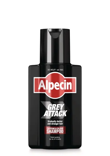 Alpecin Grey Attack, Caffeine & Colour Shampoo (Szampon zapobiegający siwieniu włosów)