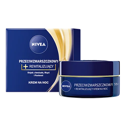 Nivea Przeciwzmarszczkowy rewitalizujący krem na noc 55+