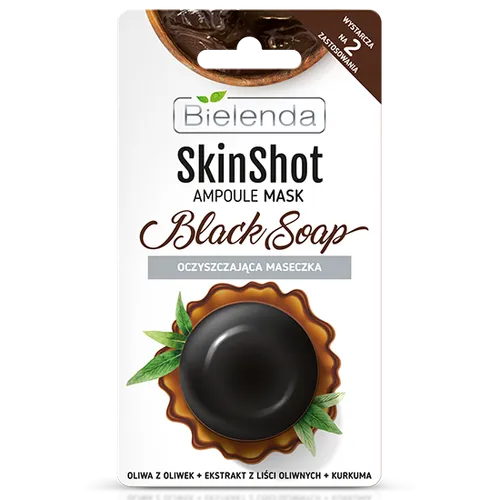 Bielenda Skin Shot Ampoule Mask Black Soap (Oczyszczająca maseczka)