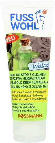 Fusswohl Wellness, Krem do stóp z olejkiem z drzewa herbacianego