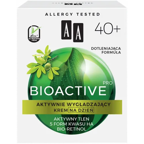AA BioActive Pro, Krem na dzień aktywnie wygładzający 40+