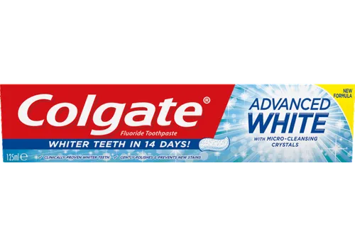 Colgate Advanced White, Wybielająca pasta do zębów z mikrokryształkami