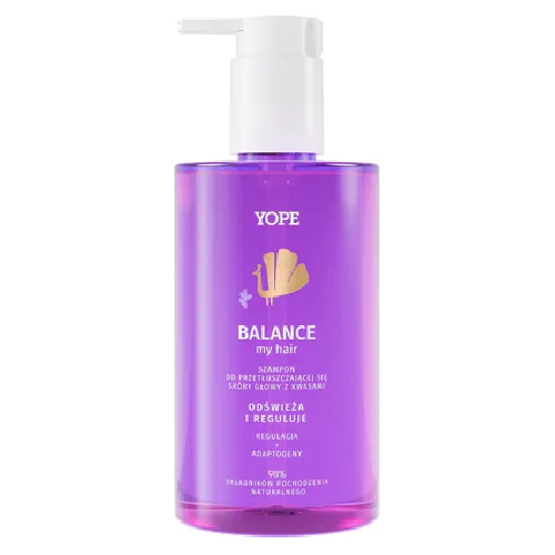 Yope Bounce My Hair, Balance, Szampon do przetłuszczającej się skóry głowy