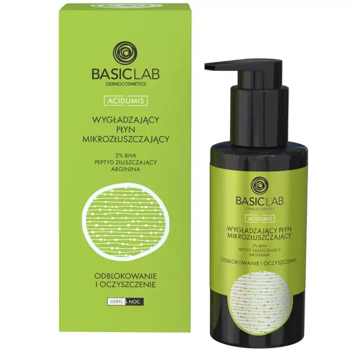 BasicLab Dermocosmetics Acidumis, Wygładzający płyn mikrozłuszczający