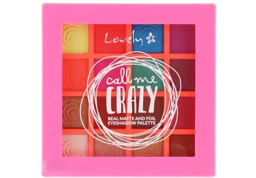 Lovely Call Me Crazy Real Matte & Foil Eyeshadow Palette (Paleta 16 cieni do powiek o matowym bądź foliowym wykończeniu) - 2