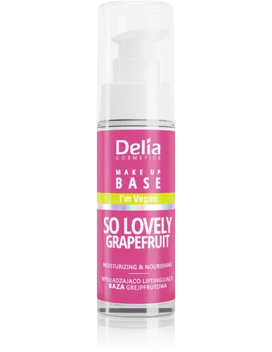Delia Make Up Base So Lovely Grapefruit (Wegańska baza nawilżająco-odżywcza)